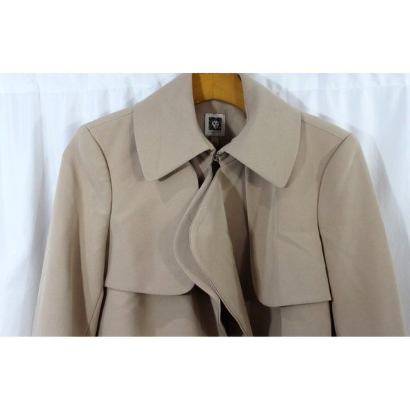 NWT Anne Klein $149 Womens Light Coffee Color Jacket Blazer 2 - Picture 2 of 7